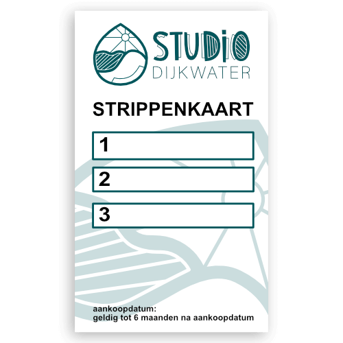 studio dijkwater open studio strippenkaart 3 vierkant shadow