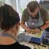 workshop glas in lood tiffany samen glas slijpen