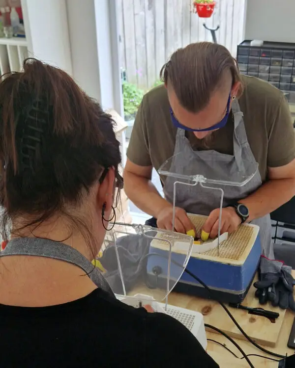 workshop glas in lood tiffany samen glas slijpen