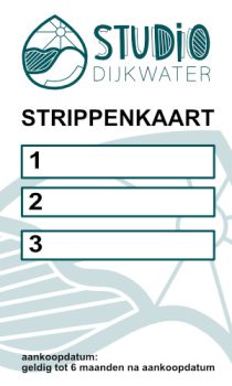 Studio dijkwater open studio strippenkaart 3 strippen